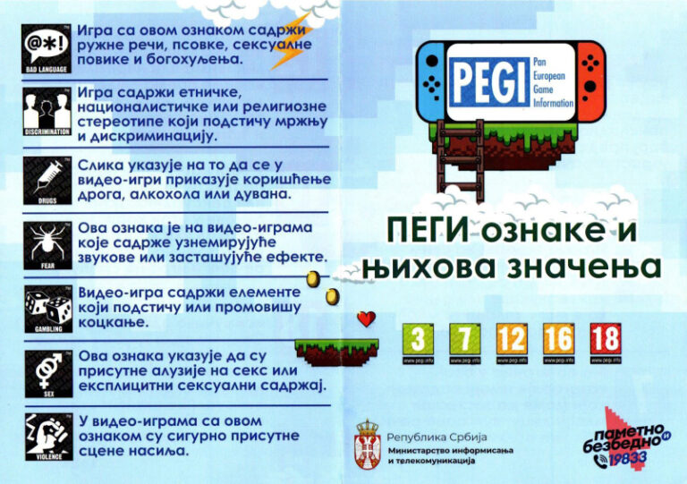ПЕГИ ознаке и њихово значење